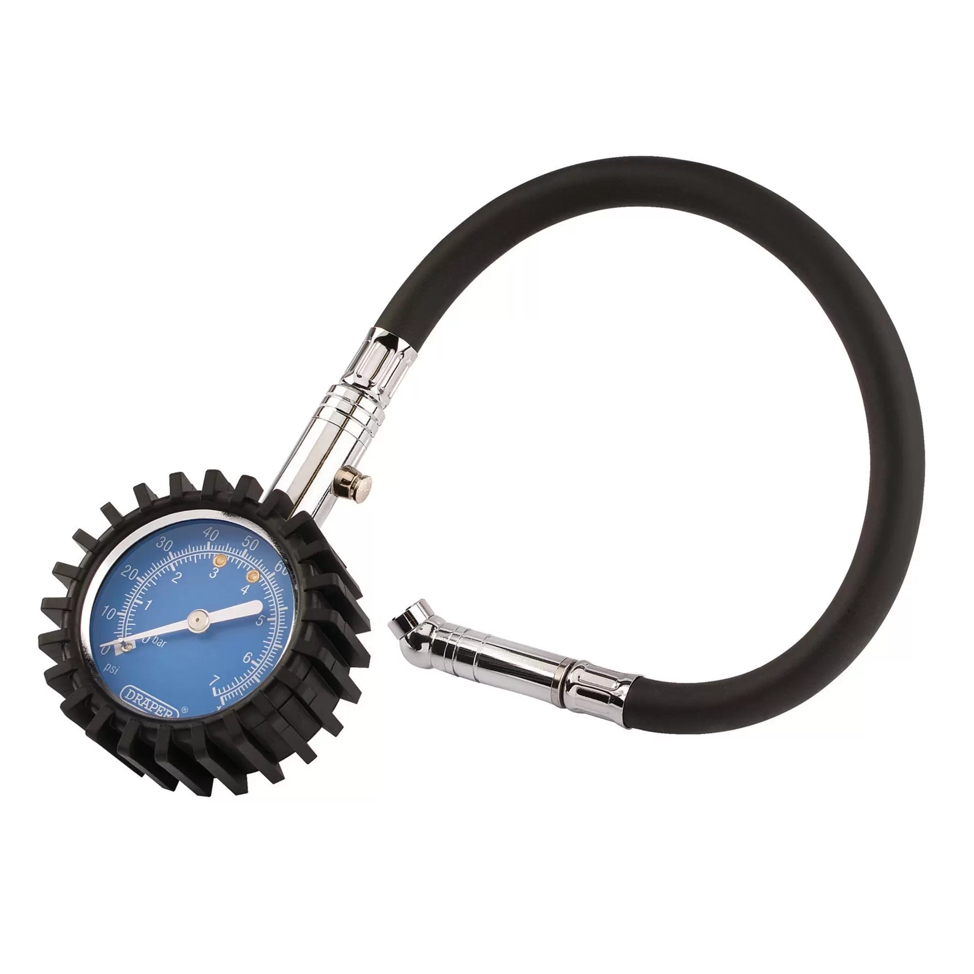 Draper Tools - 91357 - Tyre Pressure Gauge, 0 - 100psi, 0 - 7 bar