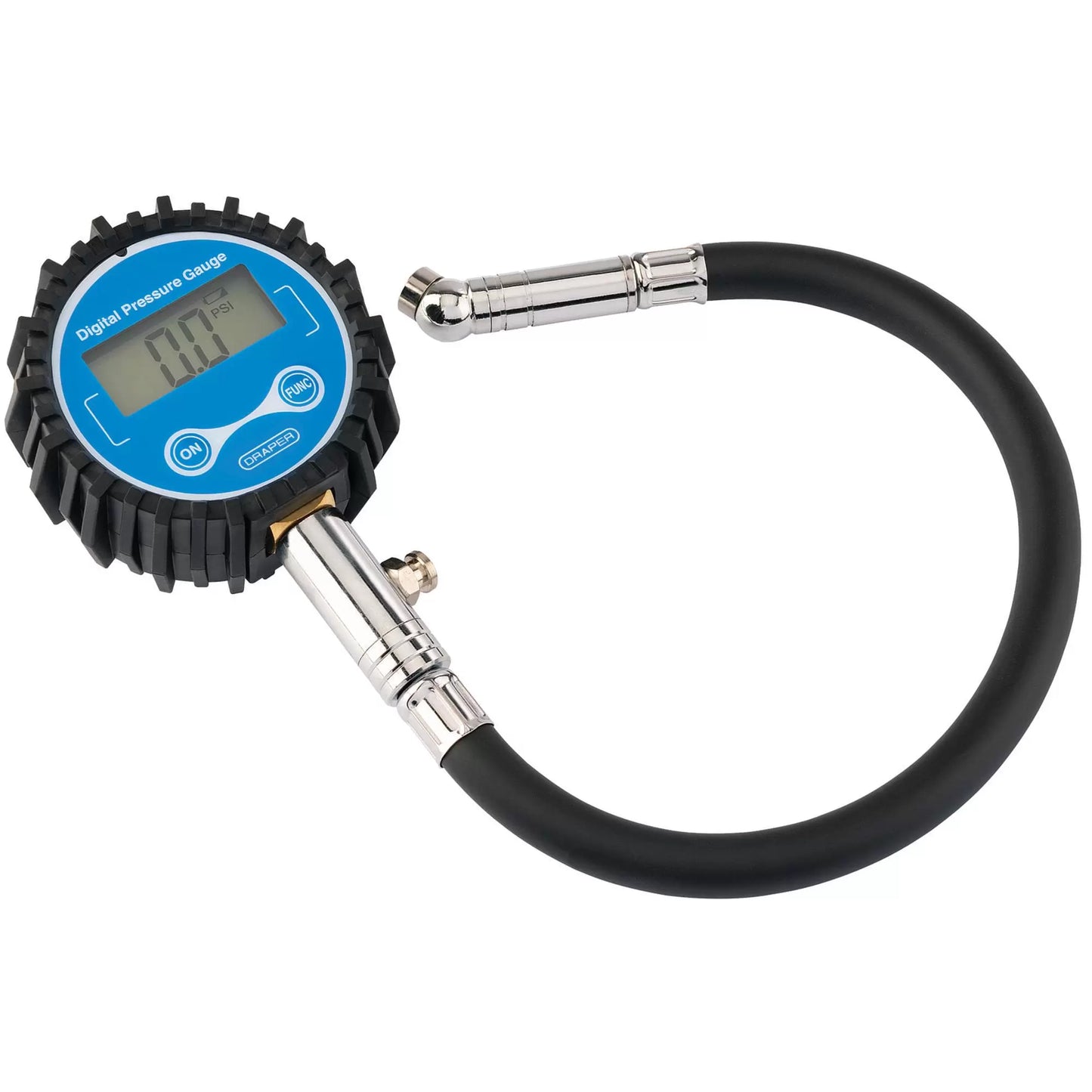 Draper Tools - 91362 - Digital Tyre Pressure Gauge with 300mm Flexible Hose