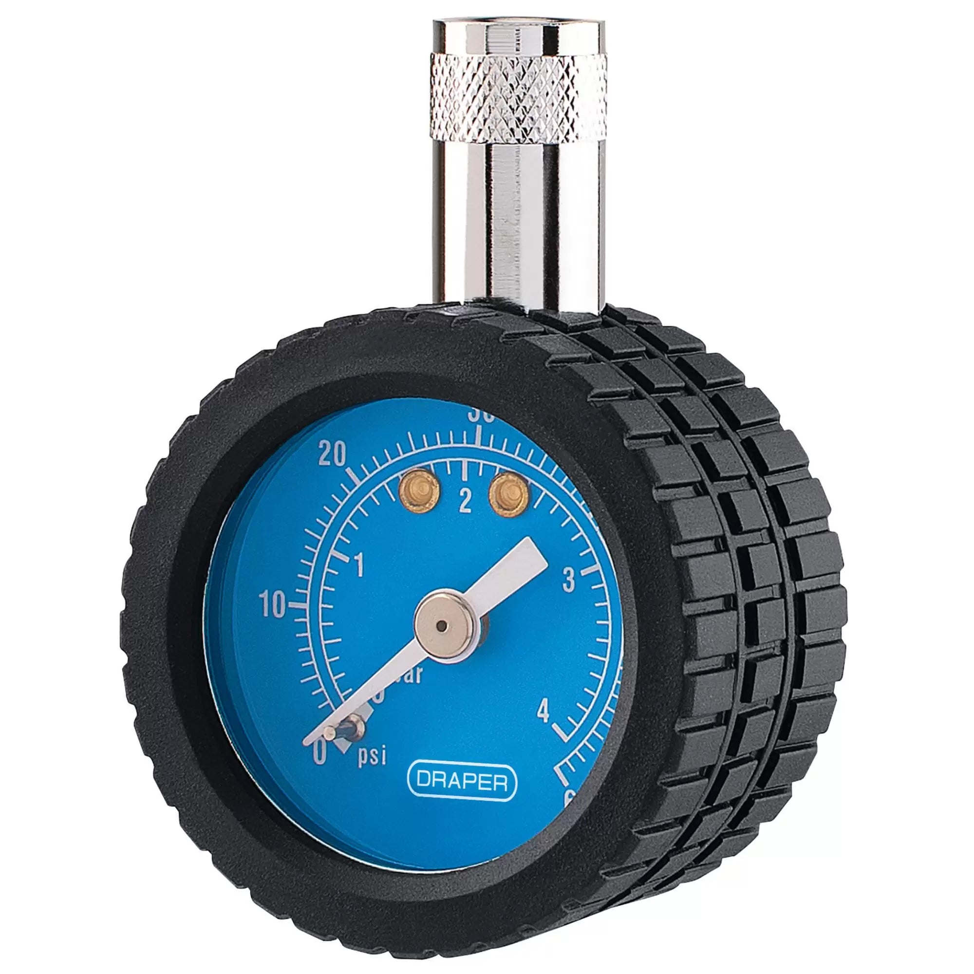 Draper Tools - 91364 - Tyre Pressure Gauge TPG5, 0 - 60psi, 0 - 4 bar