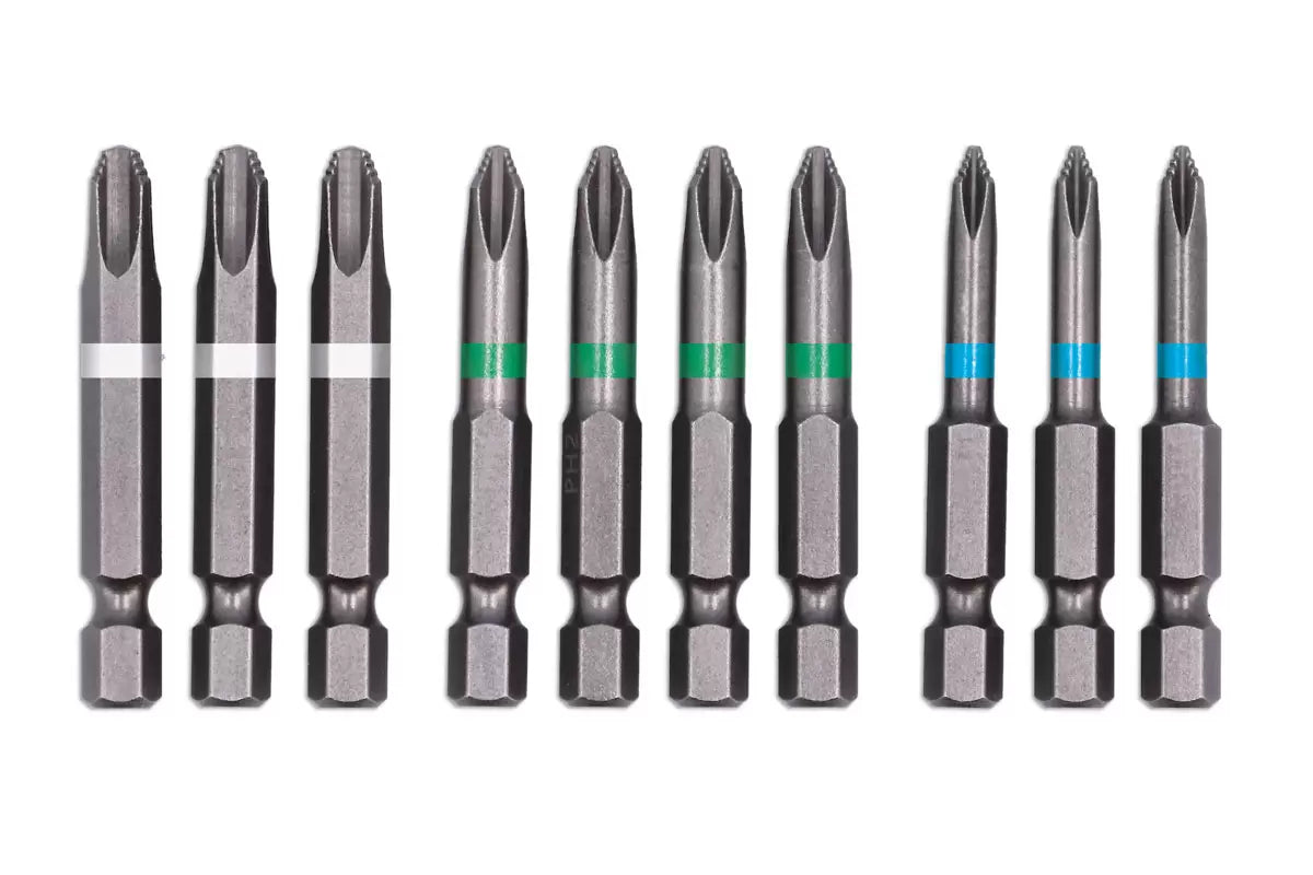 Laser - 9137 - JIS Non-Slip Bit Set - 10pc
