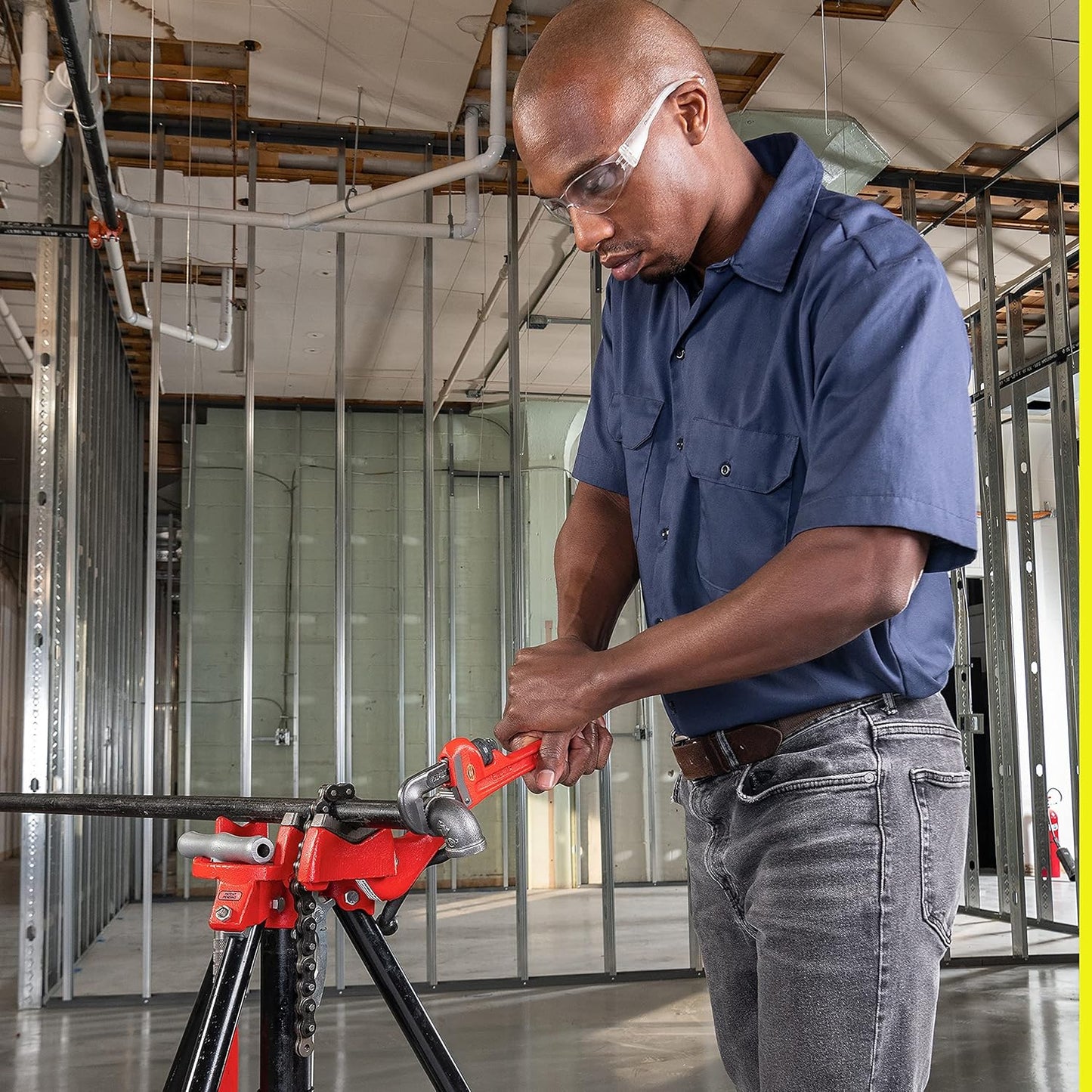 Ridgid 31010 Heavy-Duty Straight Pipe Wrench – 10 Inch (250mm)