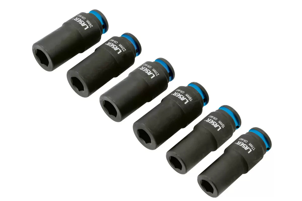 Laser - 9172 - Weighted Socket Set 1/2"D 6pc