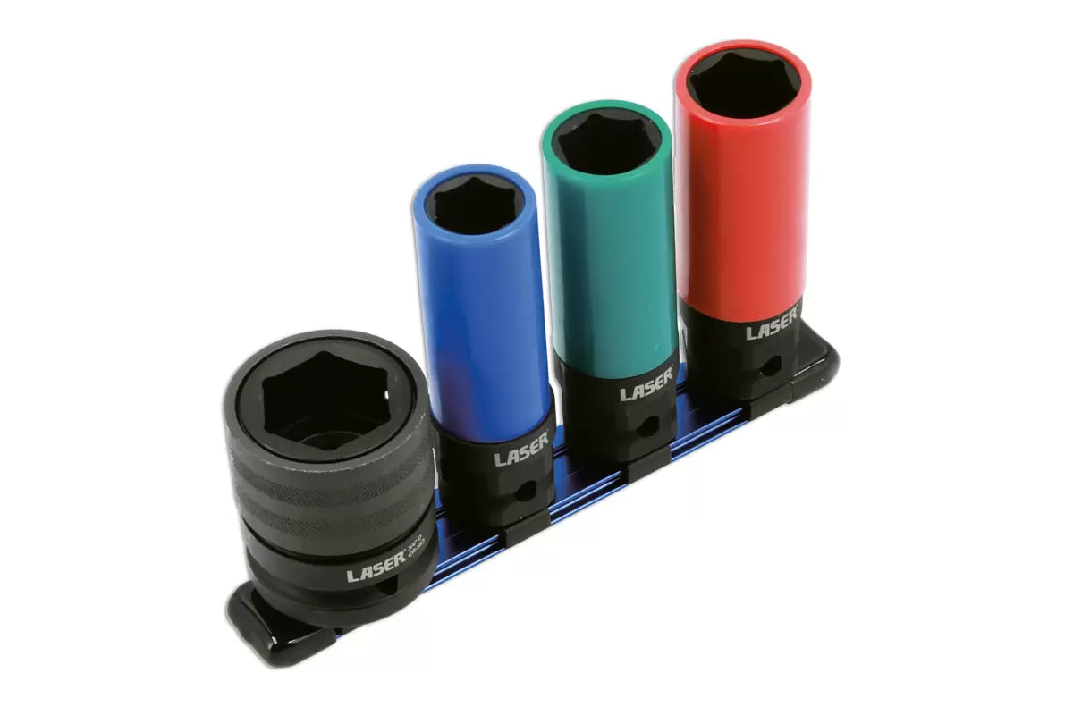 Laser - 9173 - Twin Drive Impact Wheel Sockets - 4pc