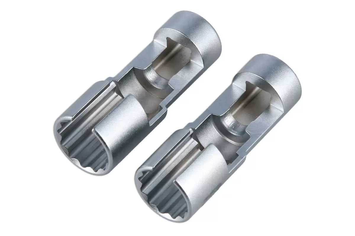 Laser - 9198 - Difficult Access Diesel Injector Pipe Sockets 17/18mm 3/8"D 2pc