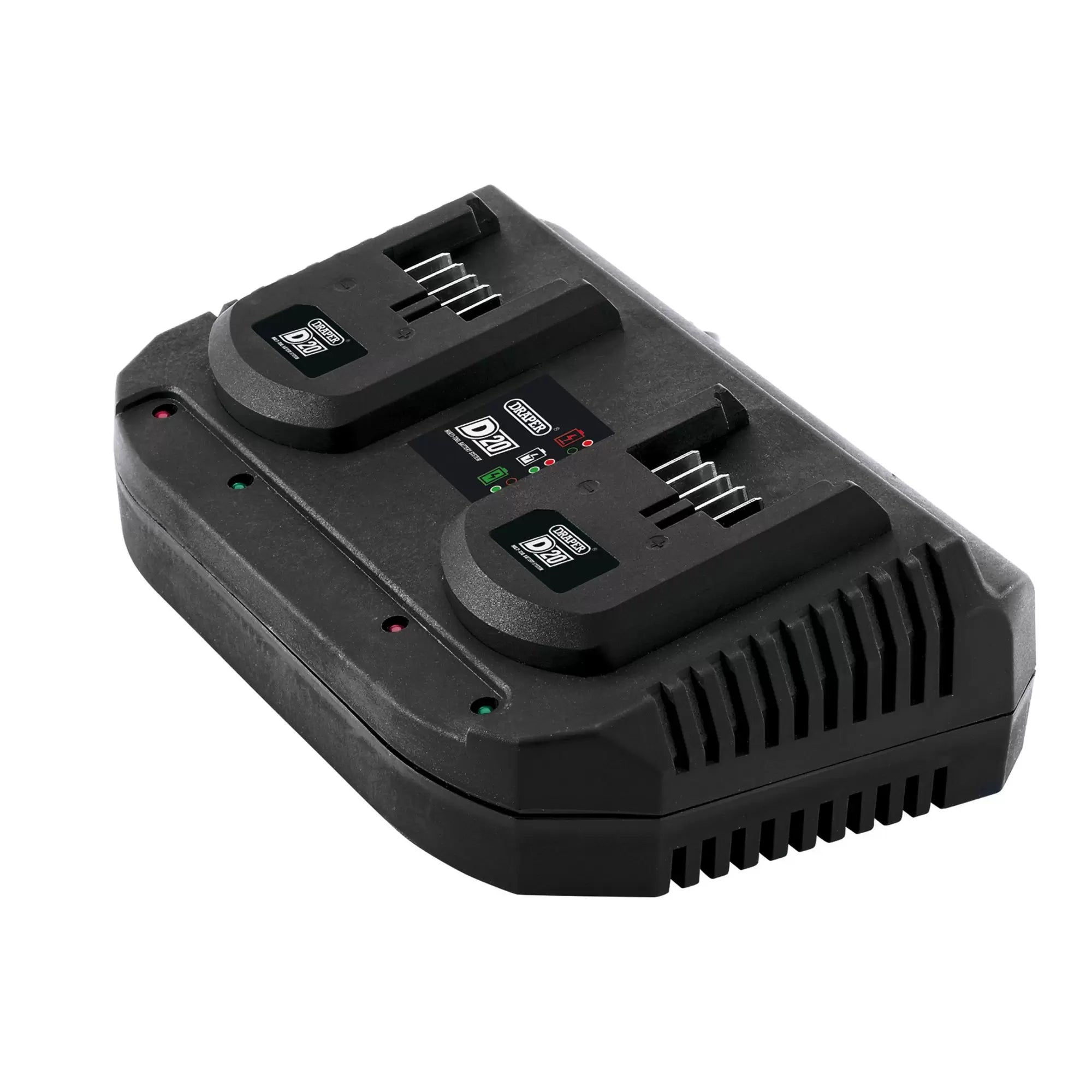 Draper Tools - 92239 - D20 20V Li-ion Fast Twin Battery Charger, 2 x 3.5A
