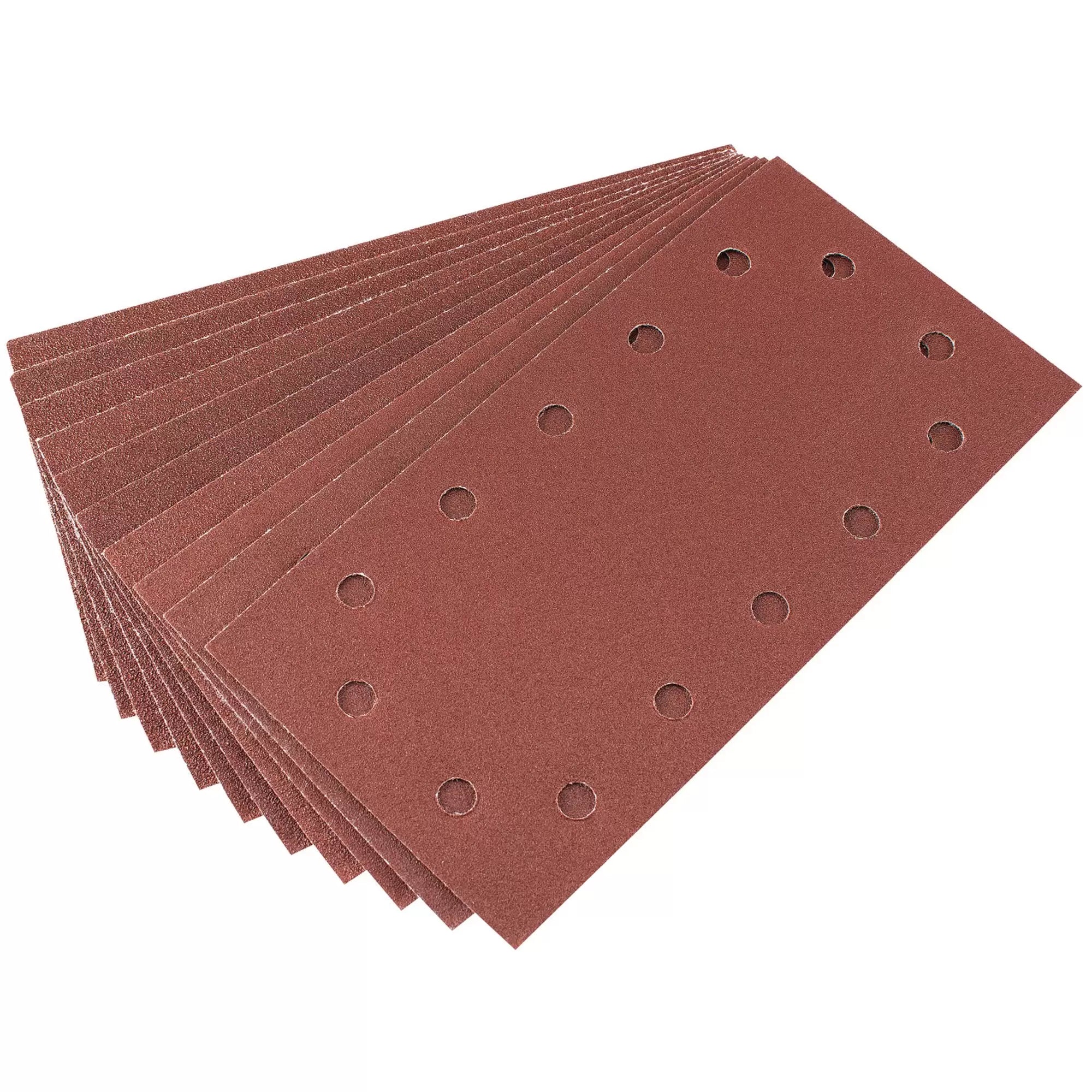 Draper Tools - 92296 - Assorted Aluminium Oxide Sanding Sheets, 115 x 227mm (Pack of 10)