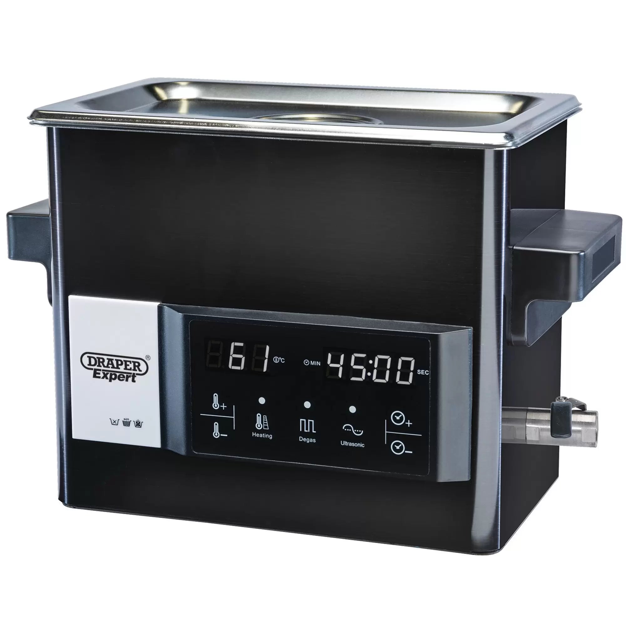 Draper Tools - 92639 - Draper Expert Ultrasonic Cleaning Tank, 27L