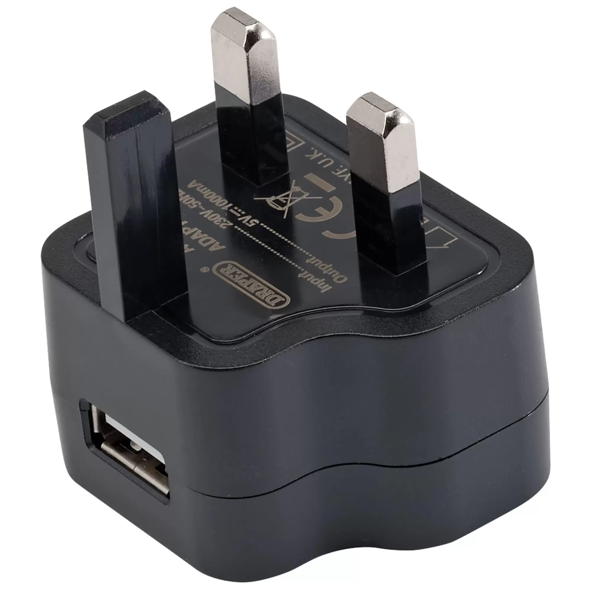 Draper Tools - 93038 - 230V USB Charger, 1 Amp