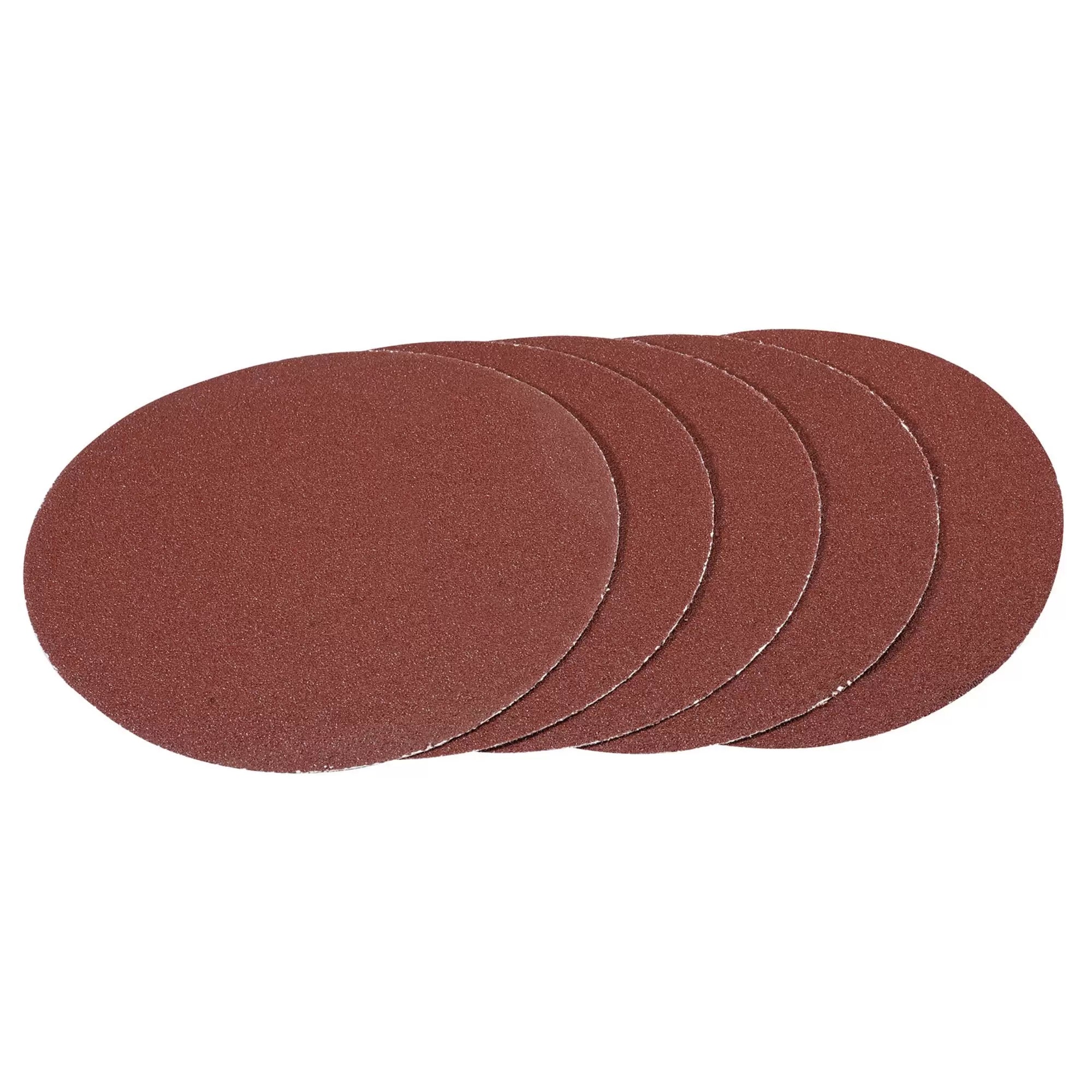 Draper Tools - 93388 - Hook and Loop Aluminium Oxide Sanding Discs, 180mm, 60 Grit (Pack of 5)