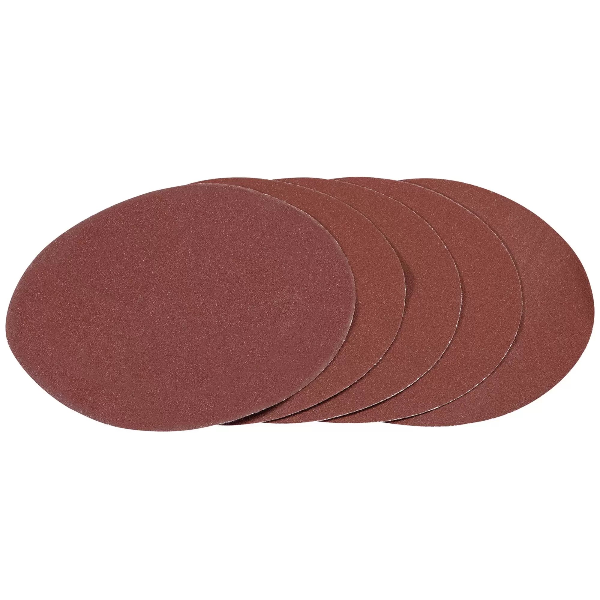 Draper Tools - 93427 - Hook and Loop Aluminium Oxide Sanding Discs, 180mm, 120 Grit (Pack of 5)