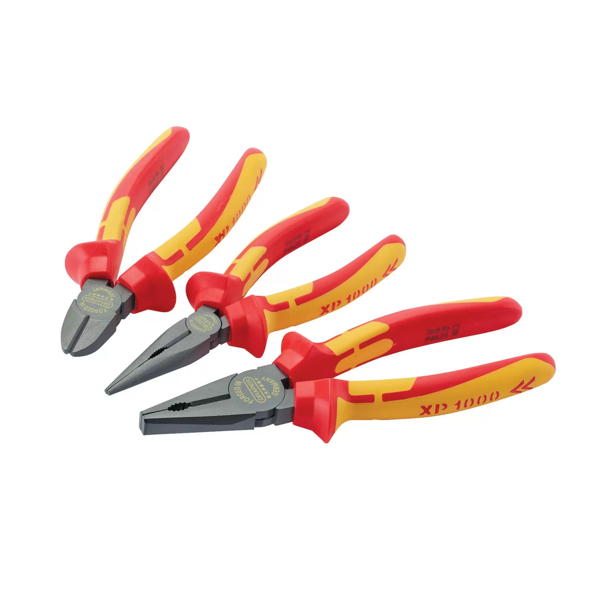 Draper Tools - 94639 - XP1000® VDE Pliers Set (3 Piece)