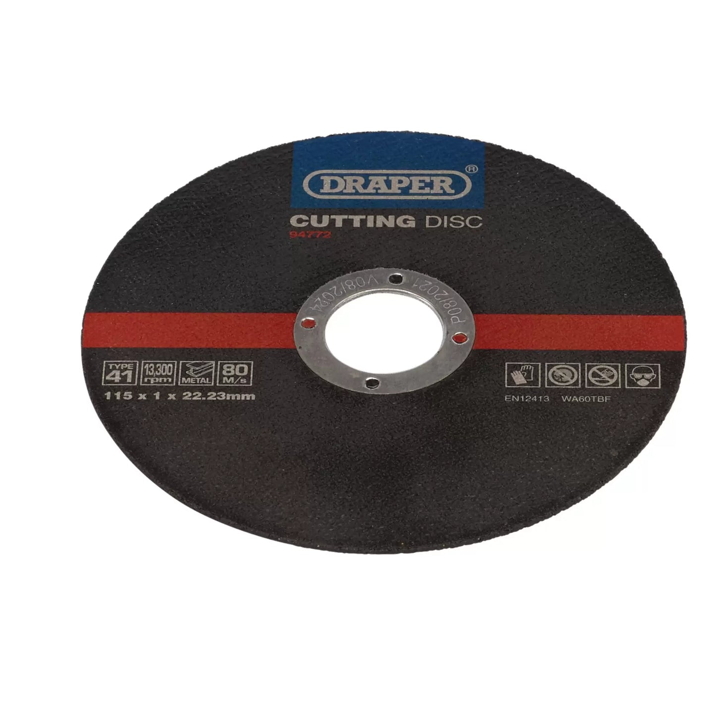 Draper Tools - 94772 - Metal Cutting Discs, 115 x 1 x 22.23mm (Pack of 100)