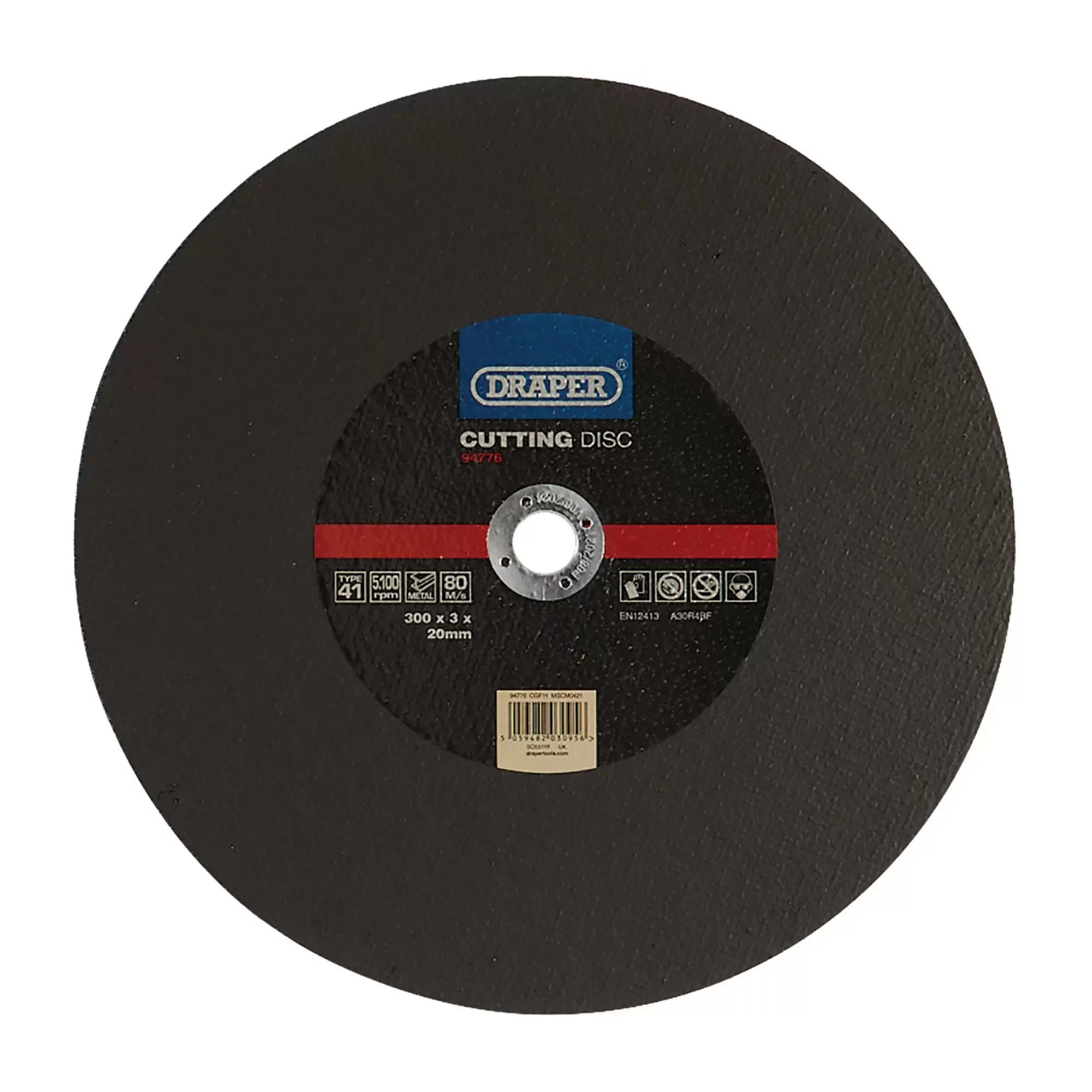 Draper Tools - 94776 - Metal Cutting Disc, 300 x 3 x 20mm