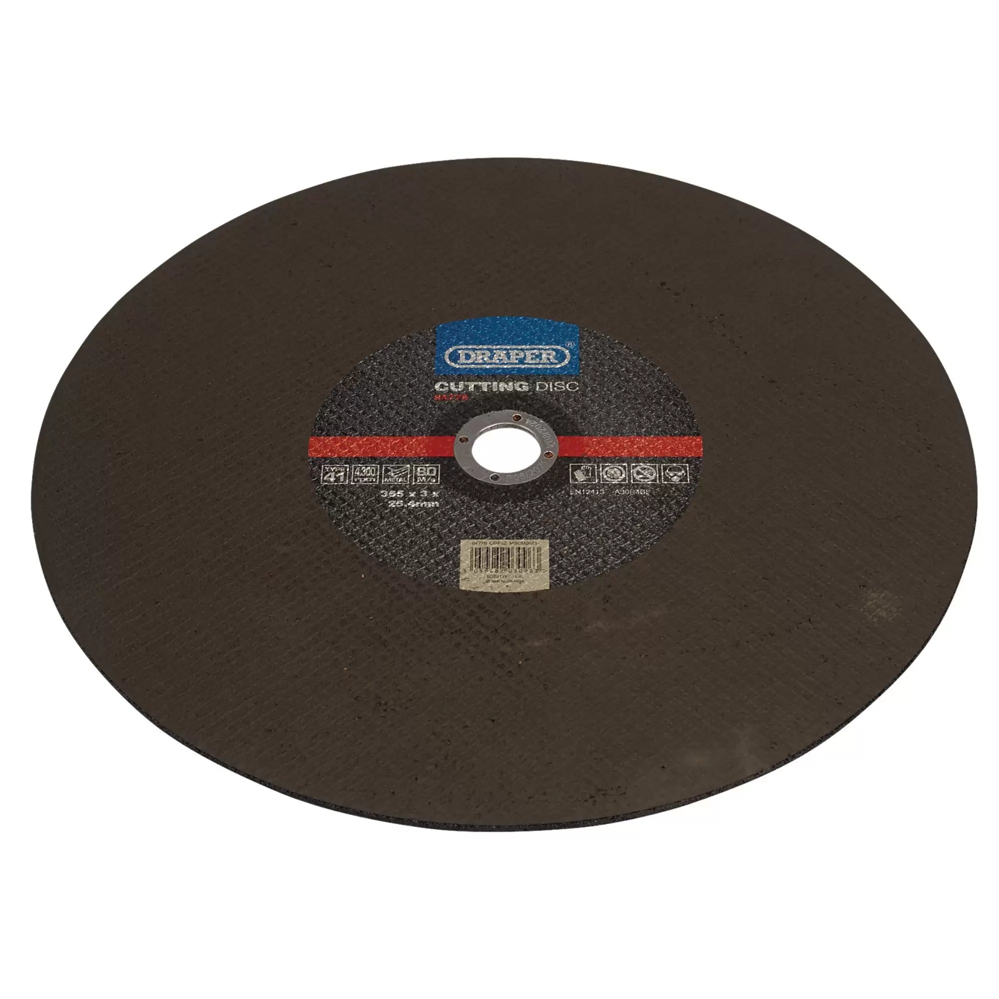 Draper Tools - 94778 - Metal Cutting Disc, 355 x 3 x 25.4mm