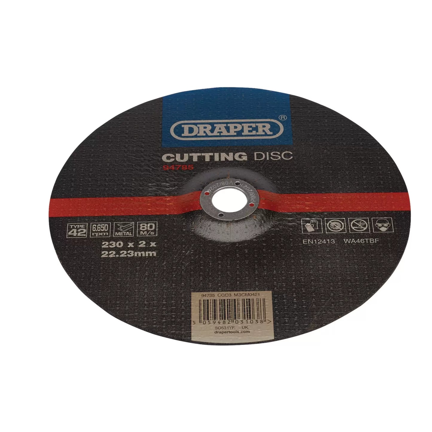 Draper Tools - 94785 - DPC Metal Cutting Disc, 230 x 2 x 22.23mm