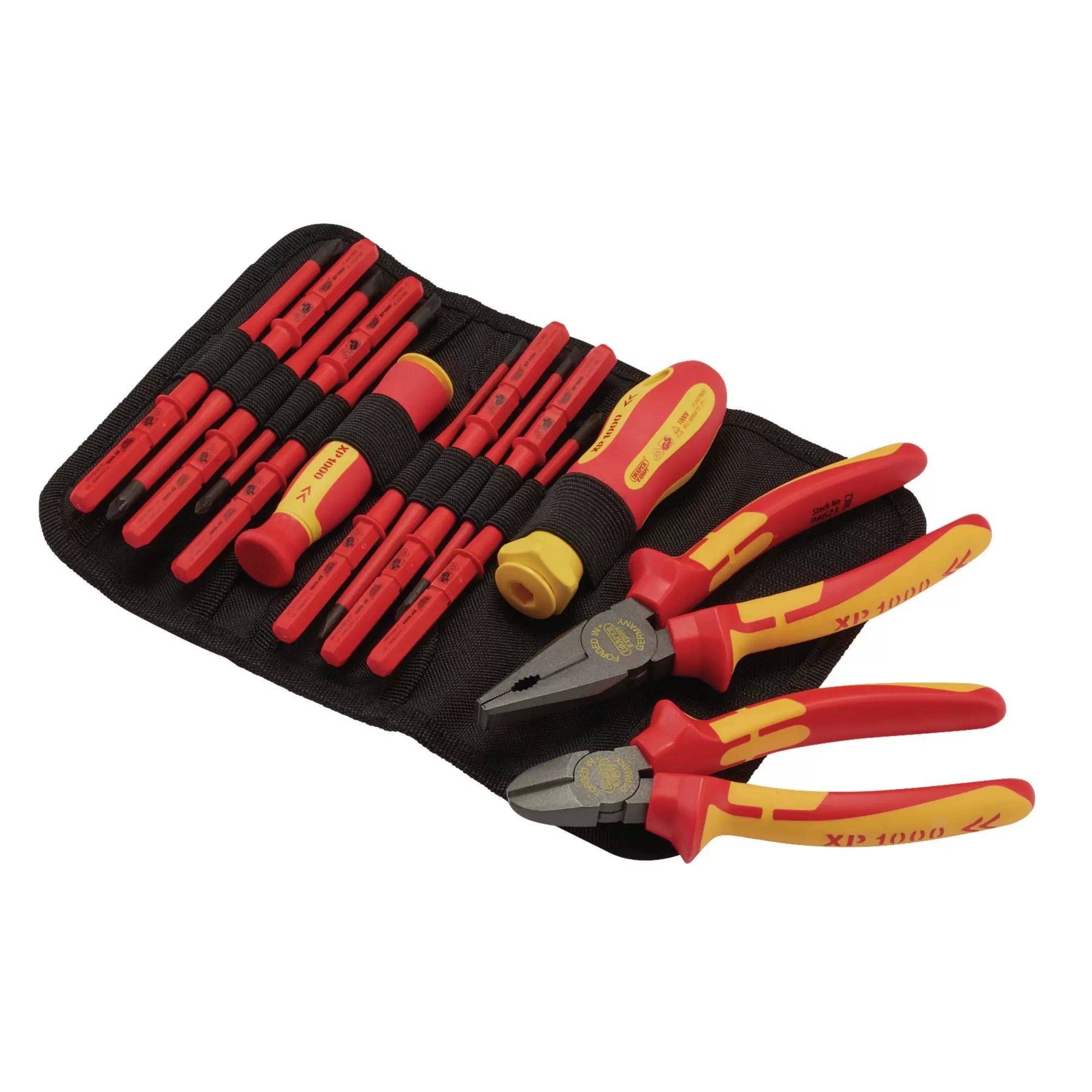 Draper Tools - 94860 - XP1000® VDE Slimline Interchangeable Screwdriver and Pliers Set (14 Piece)