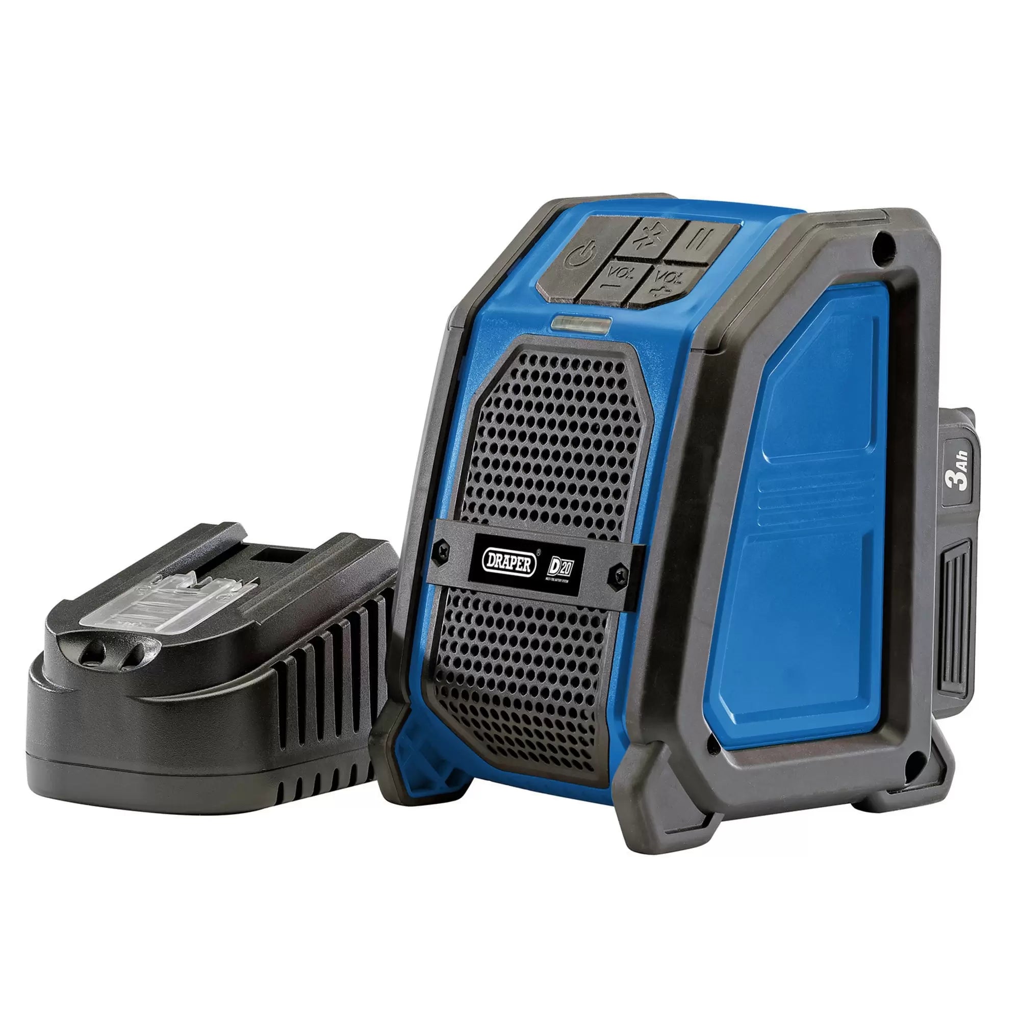 Draper Tools - 94903 - D20 20V Wireless Speaker with 1 x 3.0Ah Battery and Charger