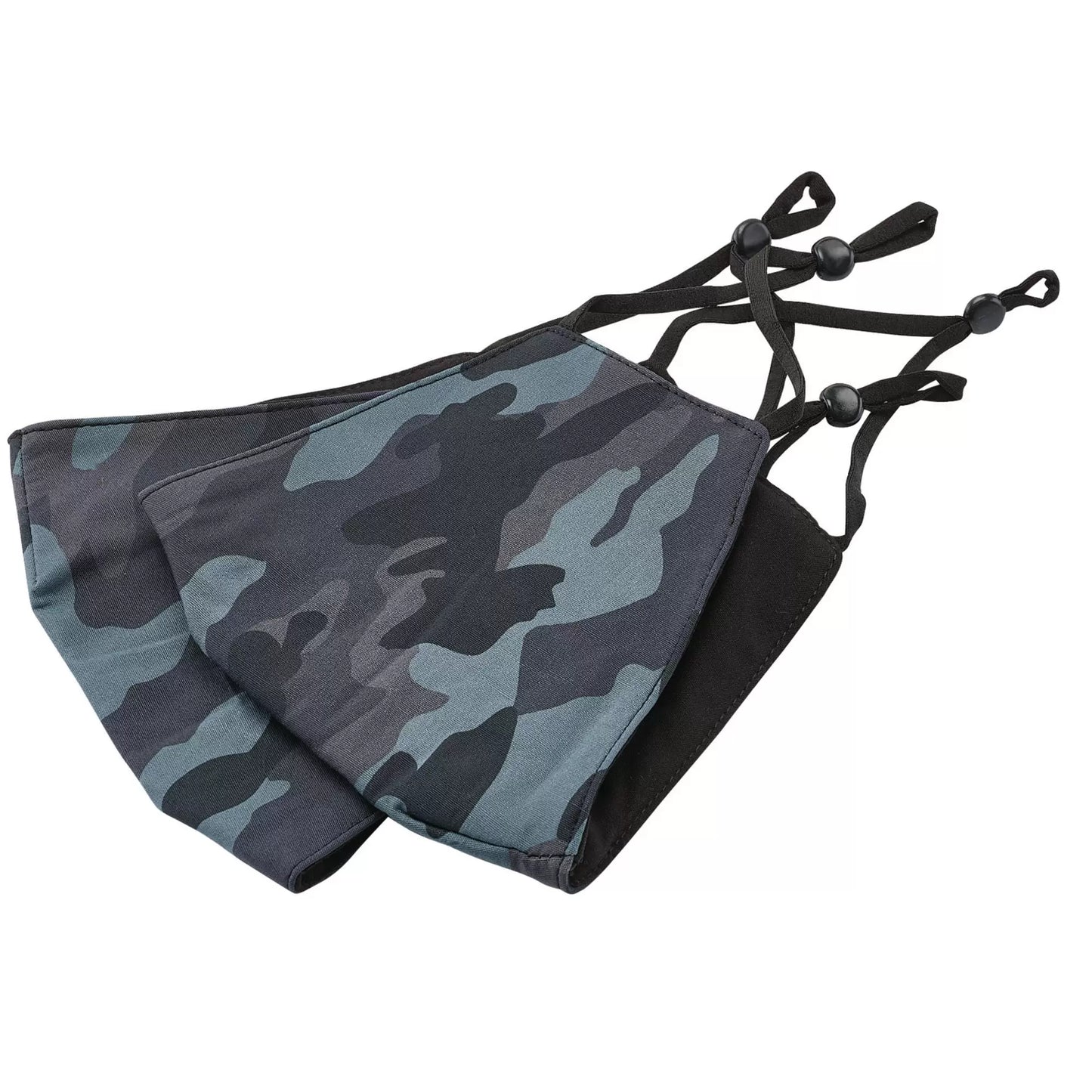 Draper Tools - 94962 - Camo Fabric Resuable Face Masks, Blue (Pack of 2)