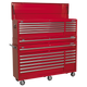 Topchest, Mid-Box Tool Chest & Rollcab Combination 23 Drawer with Ball-Bearing Slides - Red