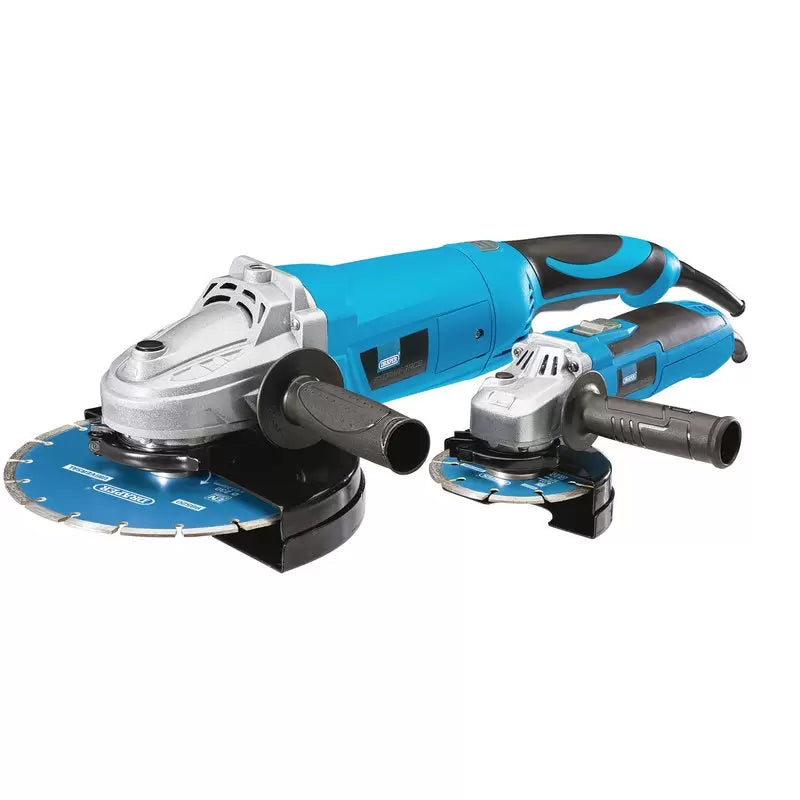 Draper Tools - 98520 - Draper Storm Force® 230V Angle Grinder Set, 115mm and 230mm (2 Piece)