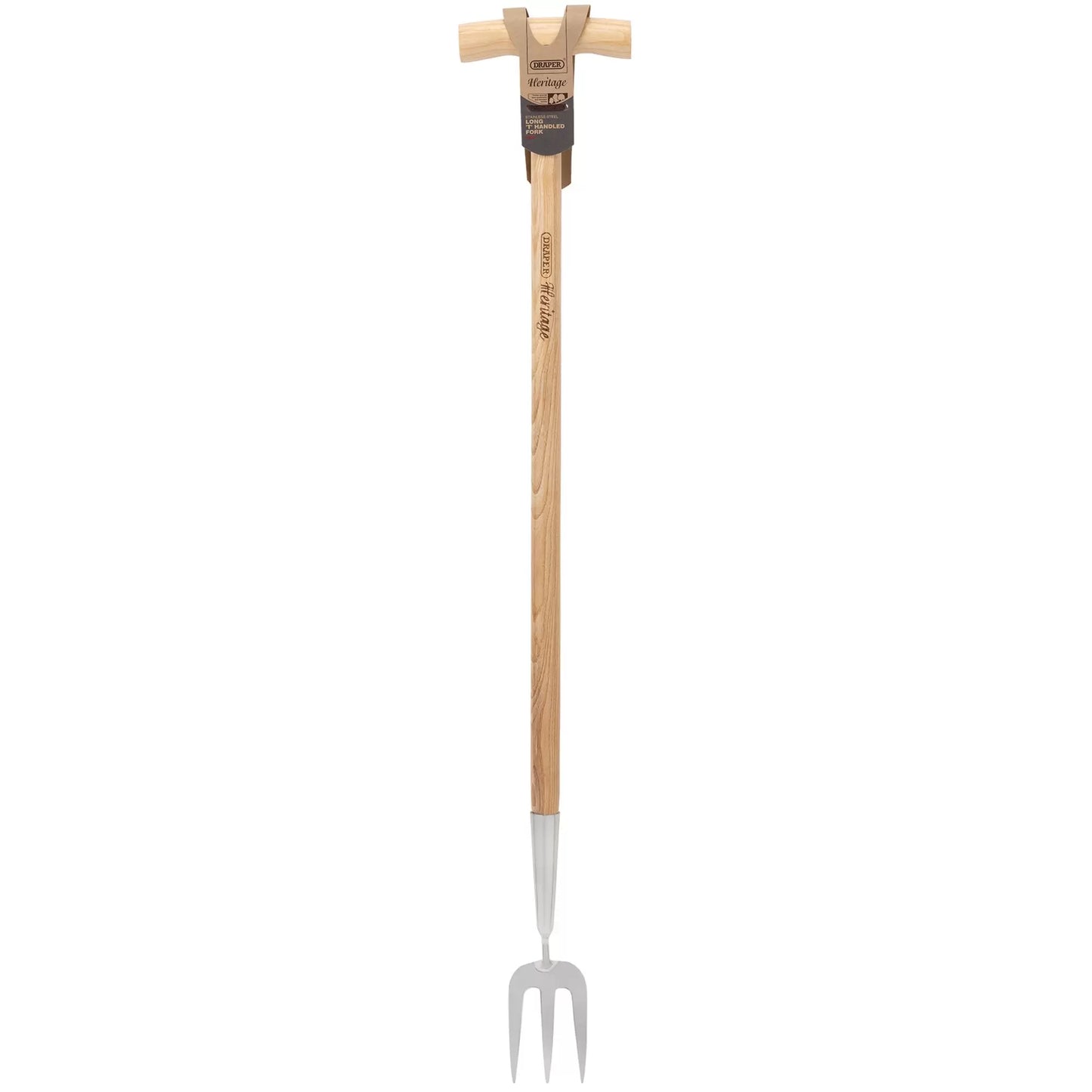 Draper Tools - 99031 - Draper Heritage Stainless Steel Fork With Ash Long Handle