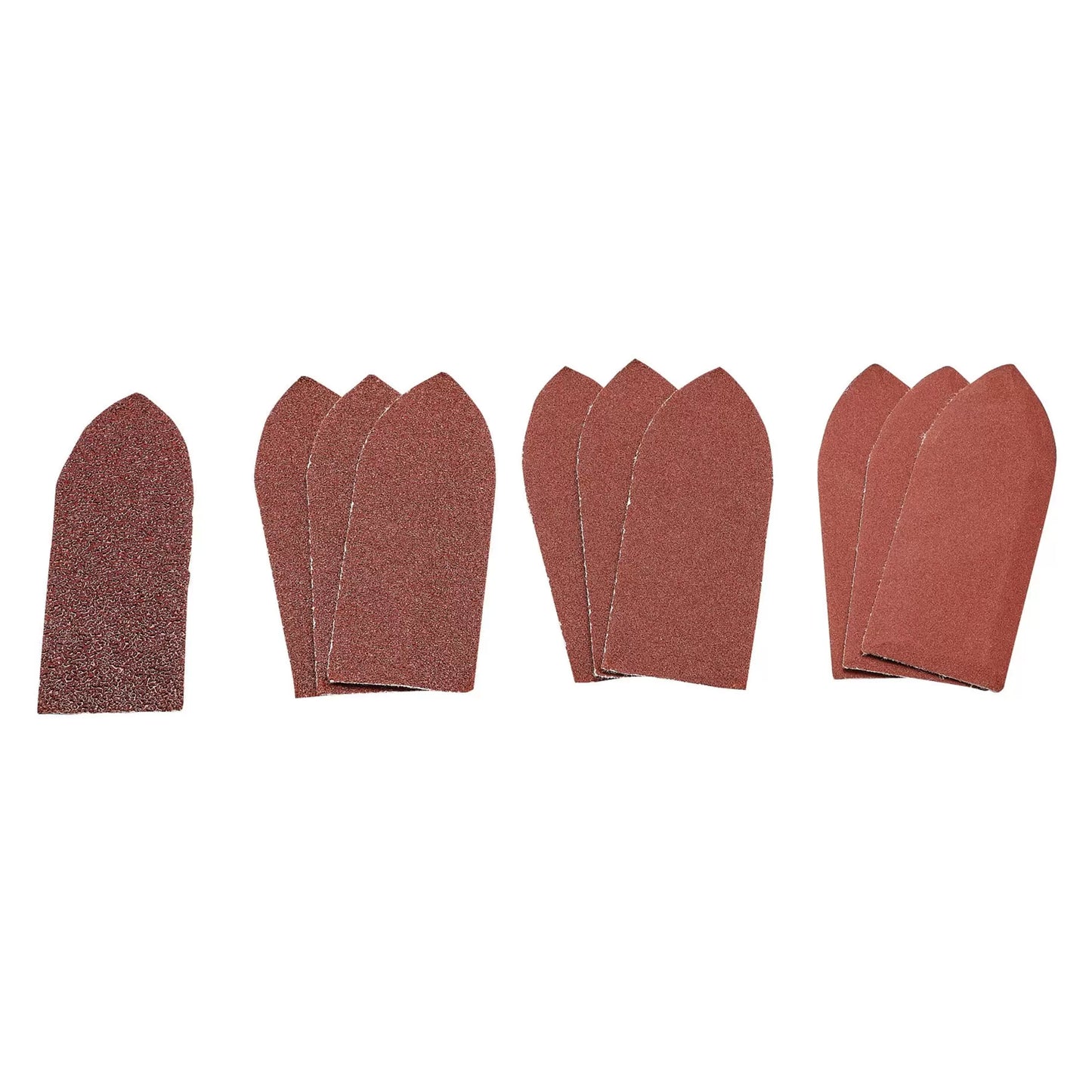 Draper Tools - 99259 - Assorted Hook and Loop Aluminium Oxide Sanding Sheets, 32 x 92mm (Pack of 10)