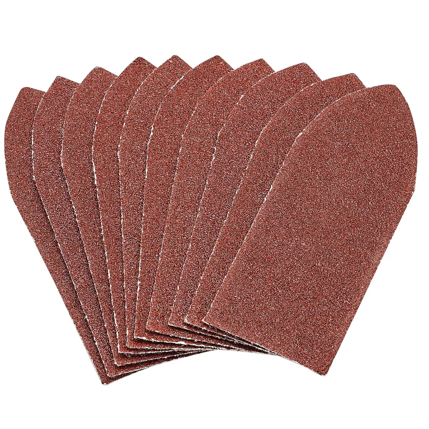 Draper Tools - 99261 - Hook and Loop Aluminium Oxide Sanding Sheets, 32 x 92mm, 80 Grit (Pack of 10)
