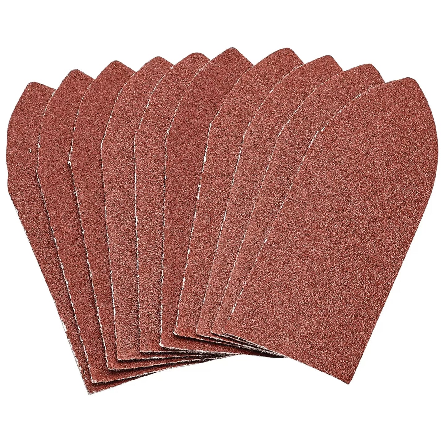Draper Tools - 99262 - Hook and Loop Aluminium Oxide Sanding Sheets, 32 x 92mm, 120 Grit (Pack of 10)