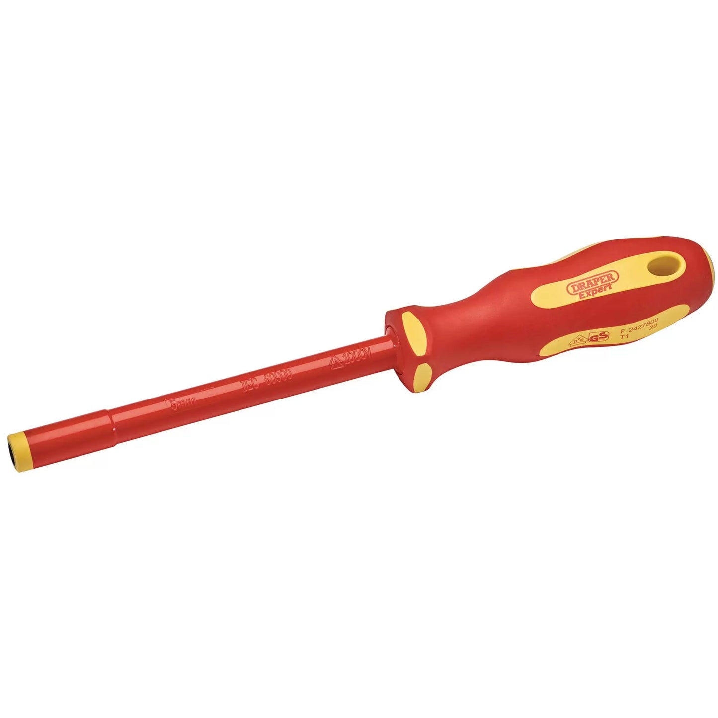 Draper Tools - 99484 - Ergo Plus VDE Fully Insulated Nut Driver, 5mm