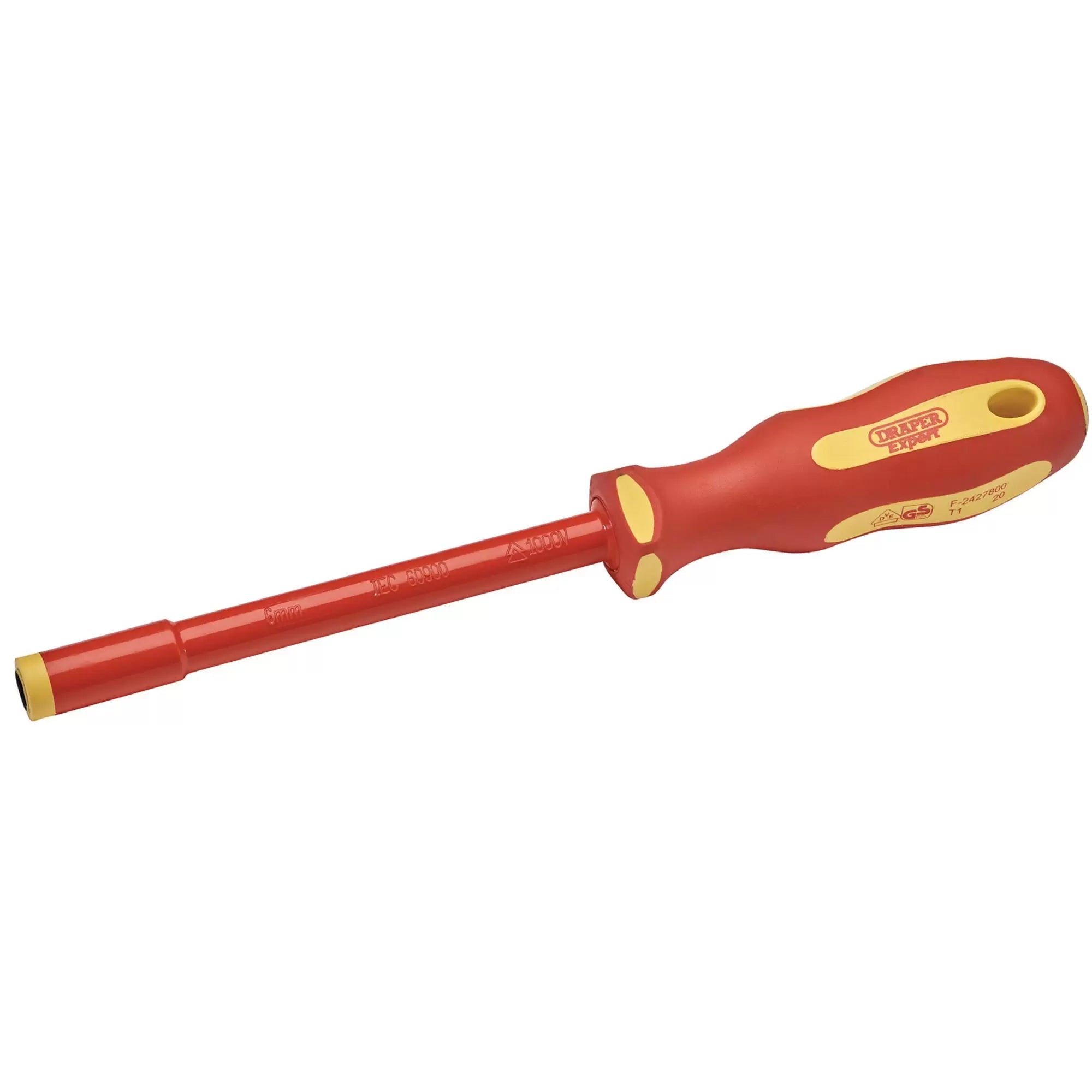 Draper Tools - 99485 - Ergo Plus VDE Fully Insulated Nut Driver, 6mm