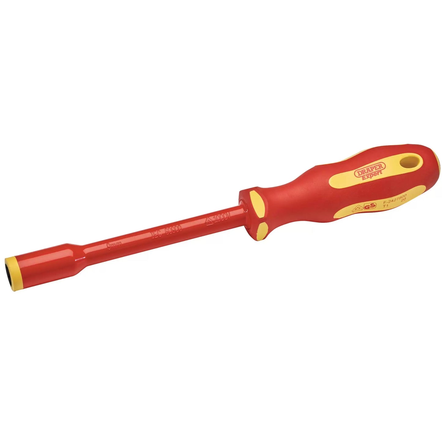 Draper Tools - 99488 - Ergo Plus VDE Fully Insulated Nut Driver, 9mm