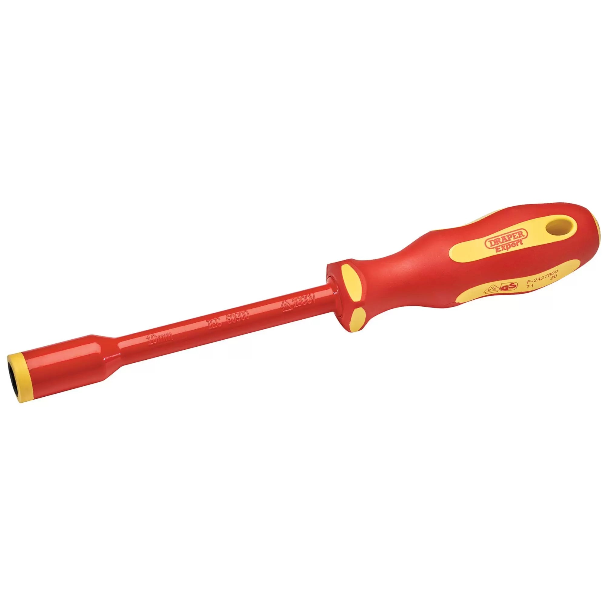 Draper Tools - 99489 - Ergo Plus VDE Fully Insulated Nut Driver, 10mm