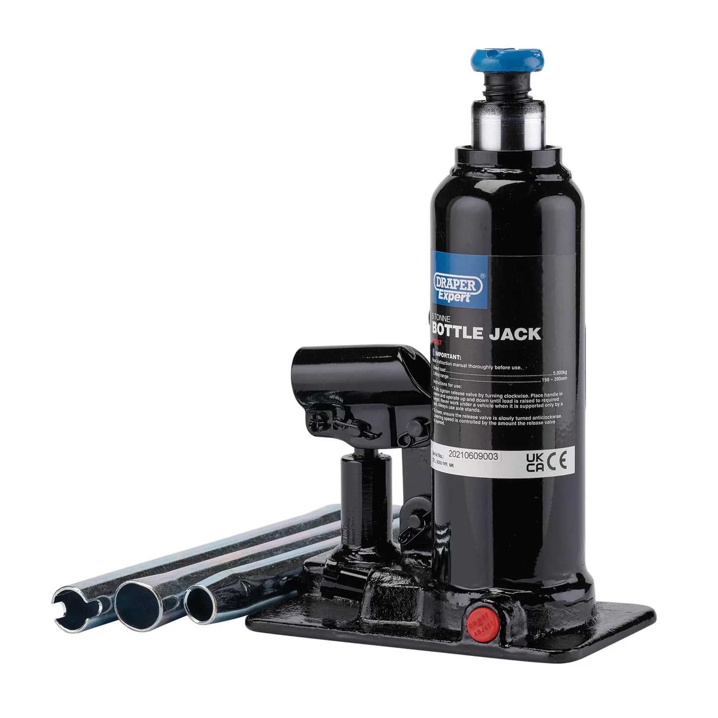 Draper Tools - 99767 - Draper Expert Hydraulic Bottle Jack, 5 Tonne