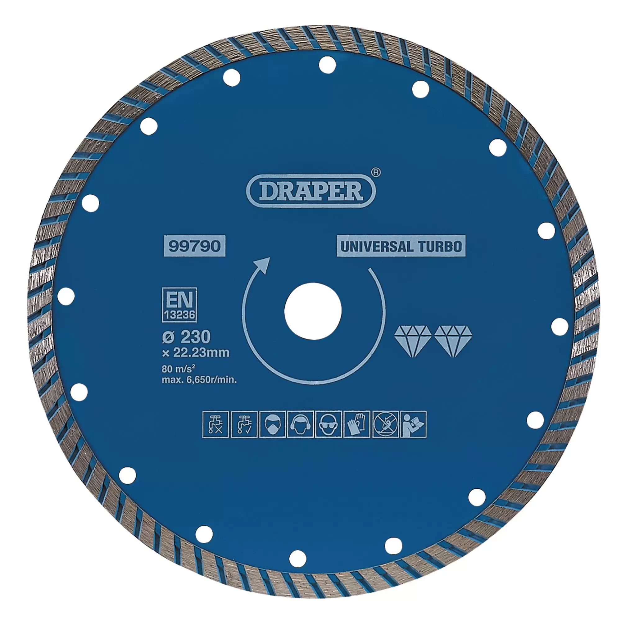 Draper Tools - 99790 - Turbo Diamond Blade, 230mm