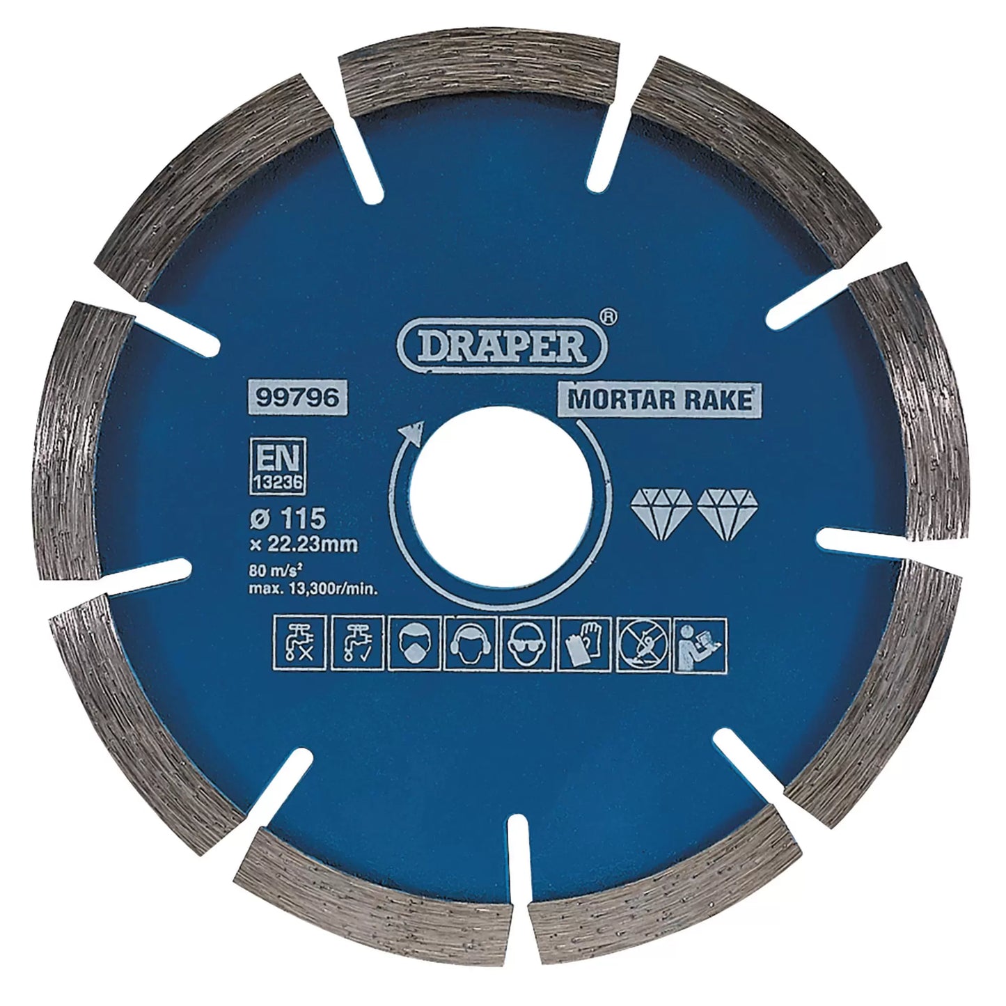 Draper Tools - 99796 - Mortar Raking Diamond Blade, 115mm