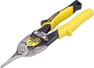 Stanley Yellow Aviation Snip Straight Pliers, 2-14-56