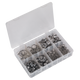 Stainless Steel O-Clip Single Ear Assortment 160pc