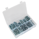 Zinc Plated Self Drilling Screw Assortment Hex Head 410pc