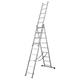 Extension Combination Ladder 3 x 9 Aluminium EN 131