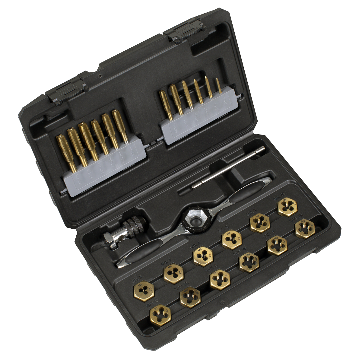 Titanium Hex Tap & Die Set 26pc