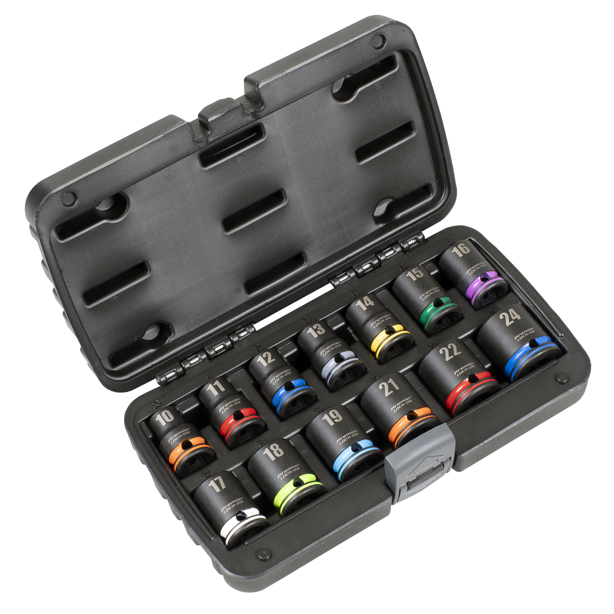 Lock-On™ Impact Socket Set 1/2 Sq Drive 13pc 6pt Metric [AK56160M]
