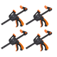 Ratchet Bar Clamp Set 150mm 4pc [AK61014]