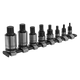 Premier Black Spline Socket Bit Set 1/4, 3/8 & 1/2" 8pc