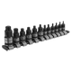 Premier Black Stubby TRX-Star Socket Bit Set 1/4, 3/8 & 1/2" 12pc