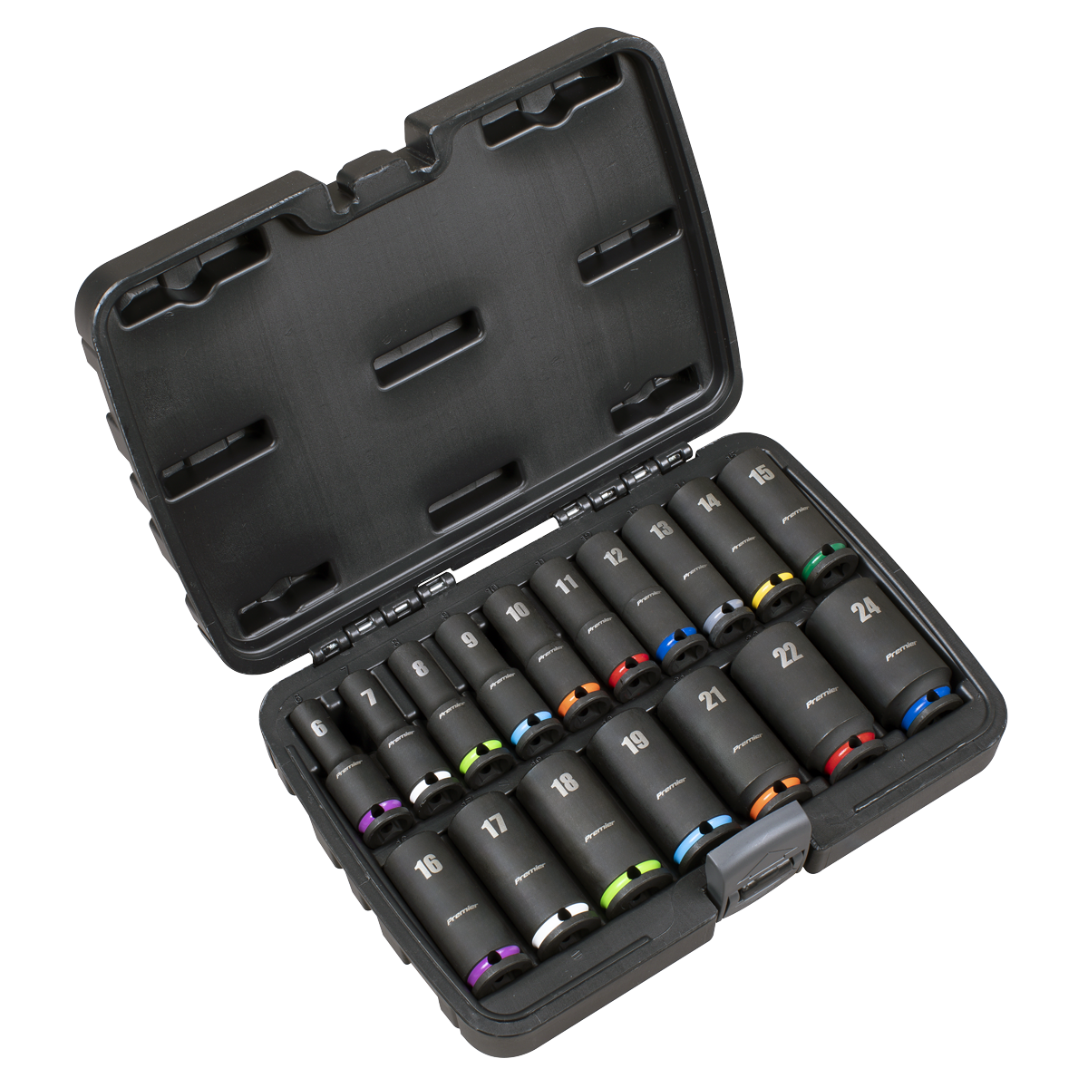 Deep Impact Socket Set 3/8 Sq Drive 17pc [AK68219]