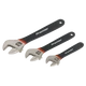 Premier Adjustable Ni-Fe Finish Wrench Set 3pc
