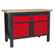 Workbench 2 Drawers 2 Cupboards