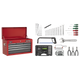 Topchest 6 Drawer 98pc Red/Grey