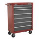 American PRO Rollcab 7 Drawer Red/Grey