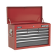 American PRO Topchest 9 Drawer Red/Grey